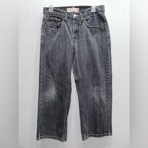 Boy’s Levi’s 569, Loose Straight, Light Black, Size 10 Husky(30x26)